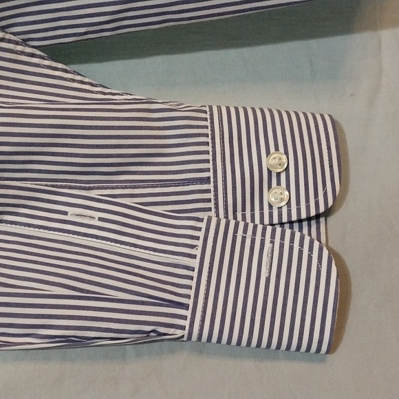 Izod Men's Dress Shirt 16 1/2 (34/35) Large Regular Fit Wrinkle Free - Picture 5 of 6